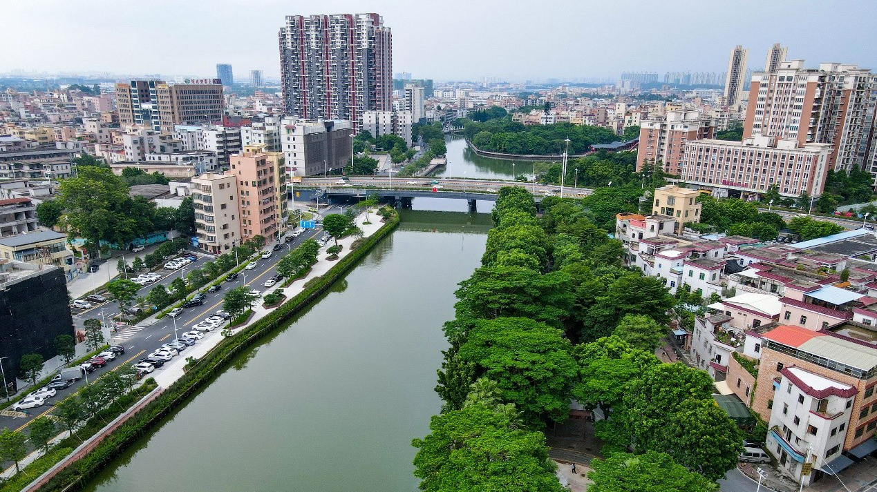 广东佛山里水河流域生态治理 重塑水乡魅力